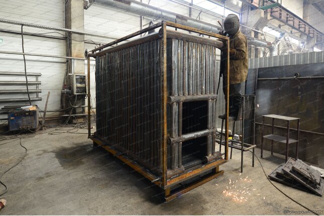 Изготовление котла 0.35 МВт работающего без дымососа